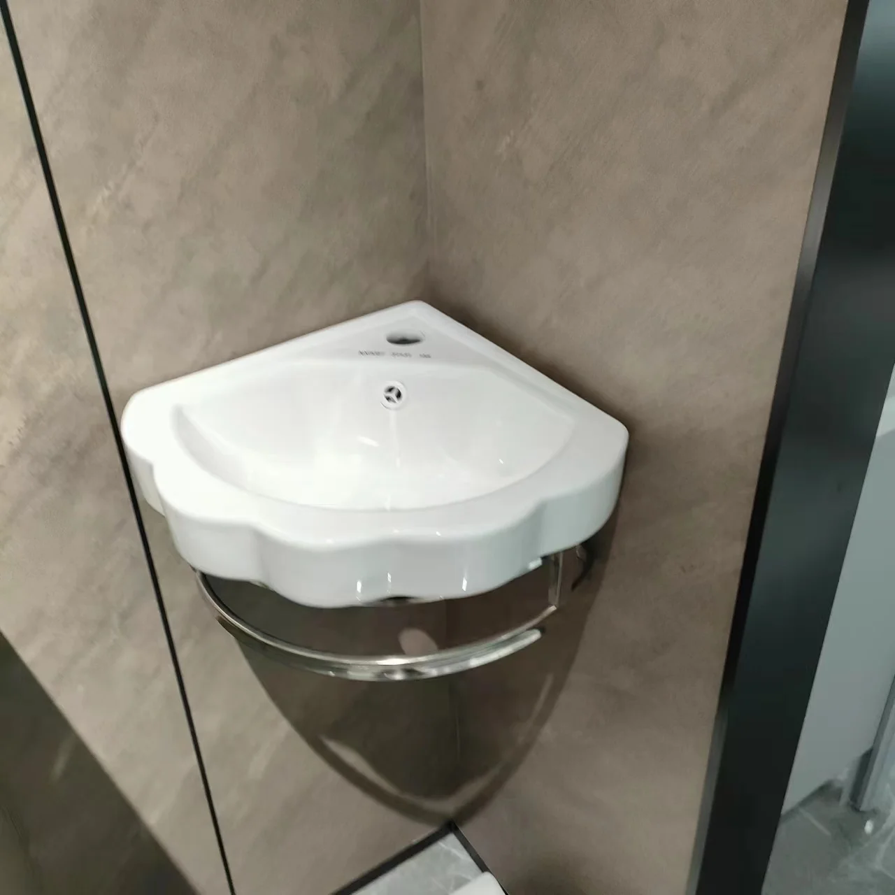 CLASIKAL Ceramic washbasin in bathroom, small unit balcony washbasin, wall mounted ceramic washbasin bracket basin