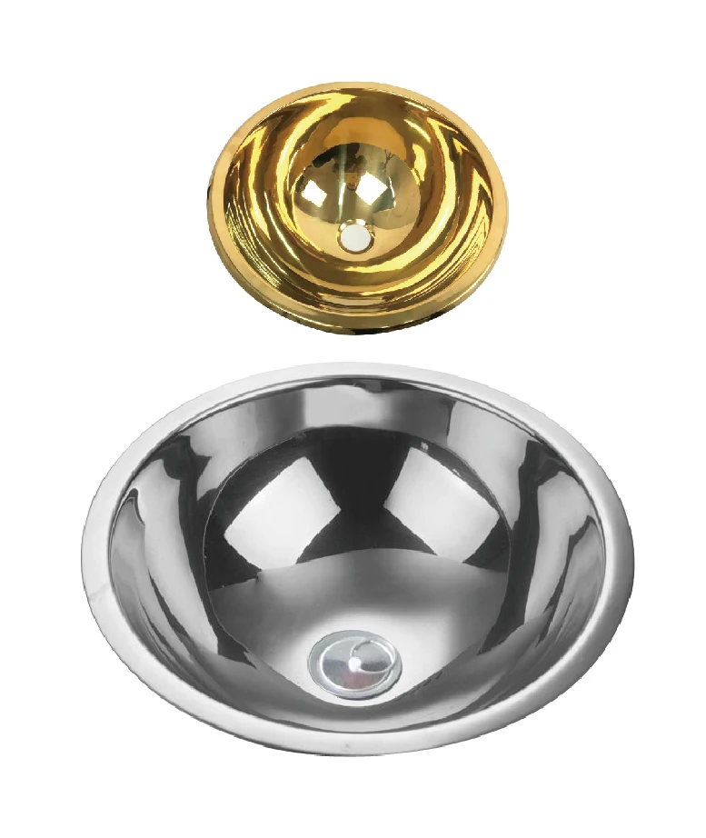 SS304 Round Small Hand Wash Basin Kitchen Sink RV GR-578