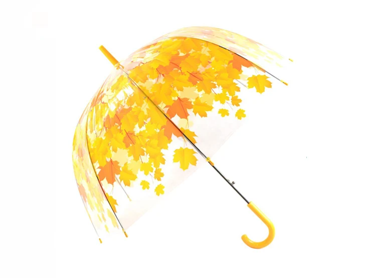 18inch wholesale promotional machine printing poe clear transparent kids children umbrella