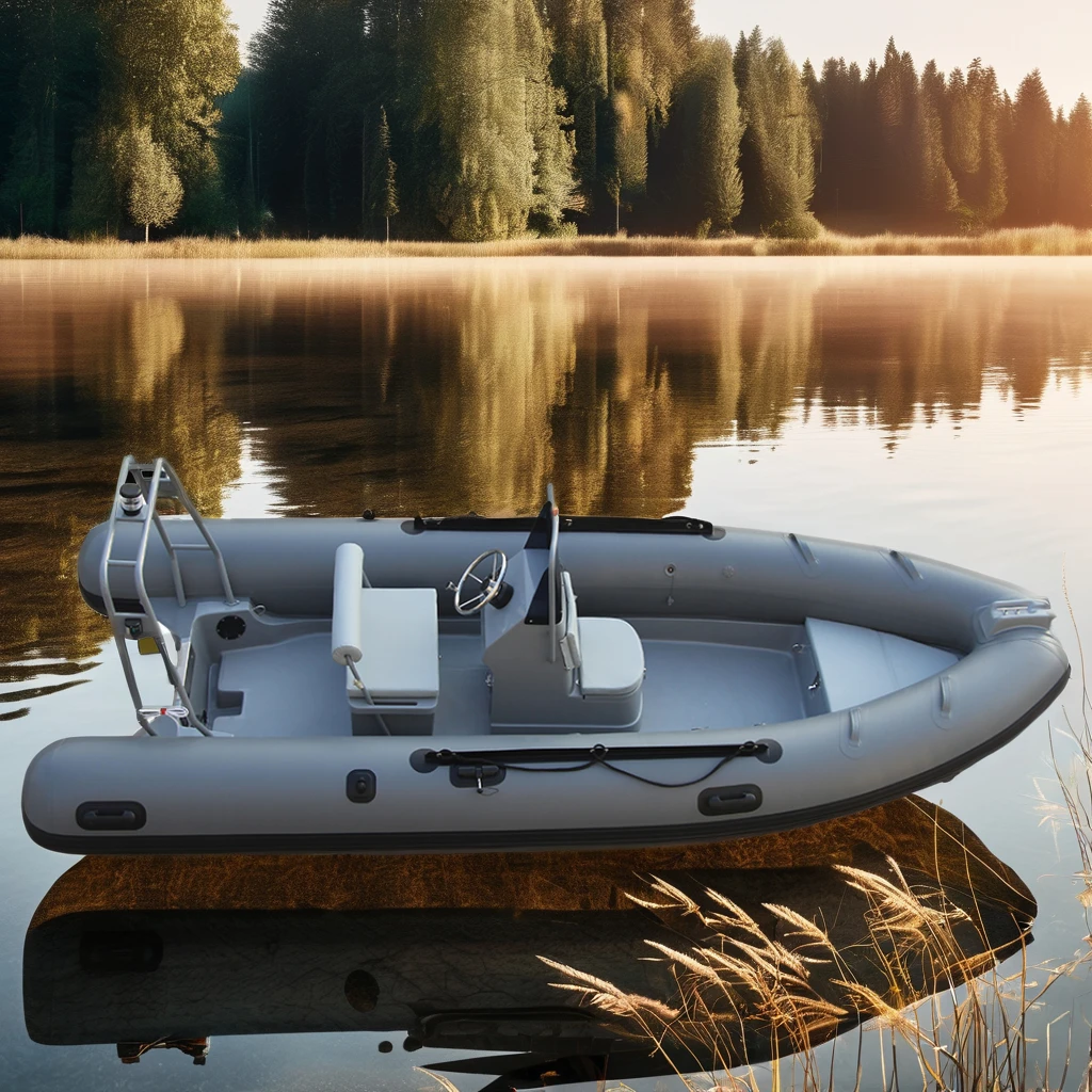 Zhenbo 2024 hypalon inflatable rib boat fiberglass hull rigid keel inflatable boat 480