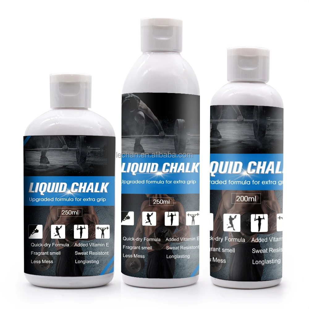 Private Labels Gym Liquid Chalk 50ml 100ml 200ml 250ml Carbon and Magnesium Carbonate for Training and Bodybuilding