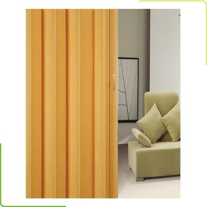 Folding Wheel Sliding Track Bathroom Plastic Pvc Door competitive price partition wall pvc folding door