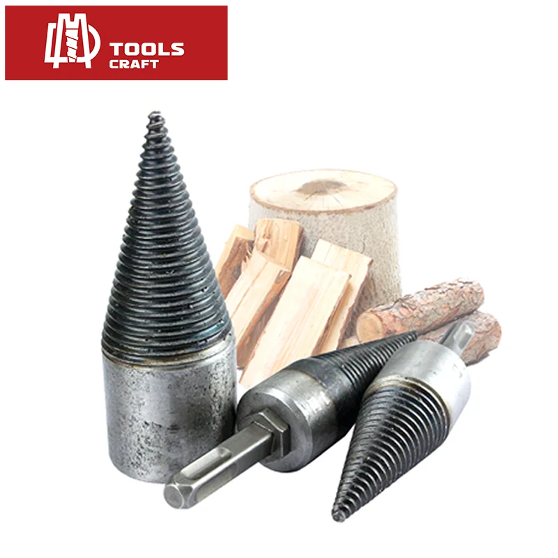 DAMING Power Tool Drill Bits Splitting Cone 30mm 50mm Wood Drilling Household Easy Use Firewood Splitter Drill Bit