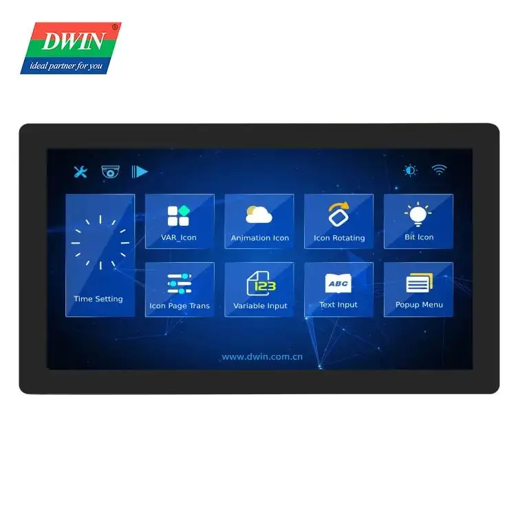 DWIN 17.3  Inch 1920*1080 Touch Screen Panel 2K HD Smart LCM With  FSK Bus Speaker Interface Intelligent HMI  LCD Display Module