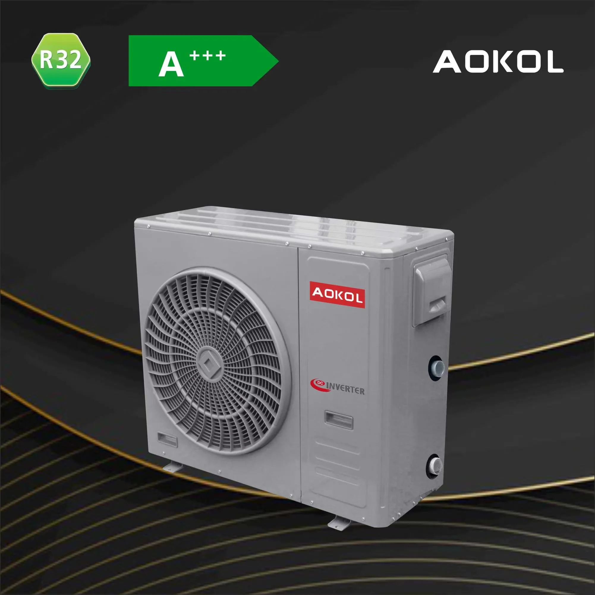 China R410A OEM heat pump,EVI DC Inverter all in one Air to Water heat pump, Monoblock air source heating pump