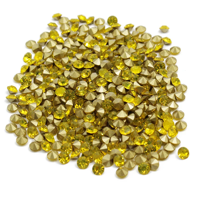 High Quality Light Siam Crystal Beads Chaton ss12 Pointback Rhinestones for Nails Bags Garments