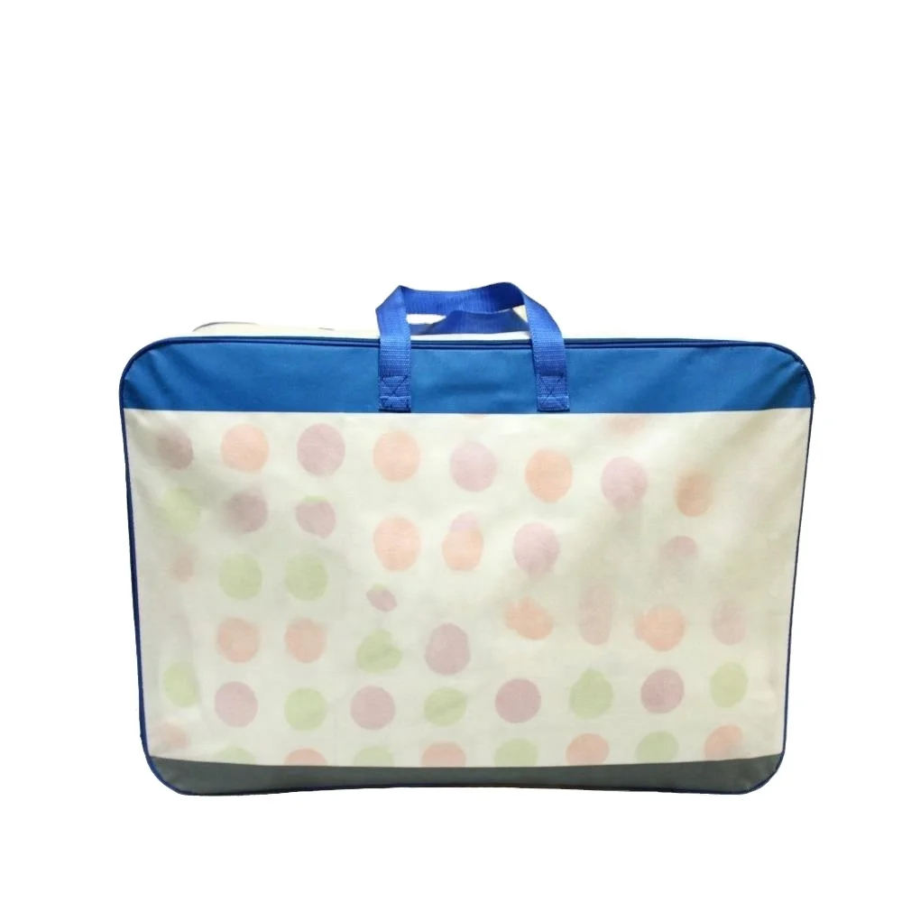 Custom Plastic PVC Wire Frame Duvet Storage Bag Transparent Blanket Packaging Bag