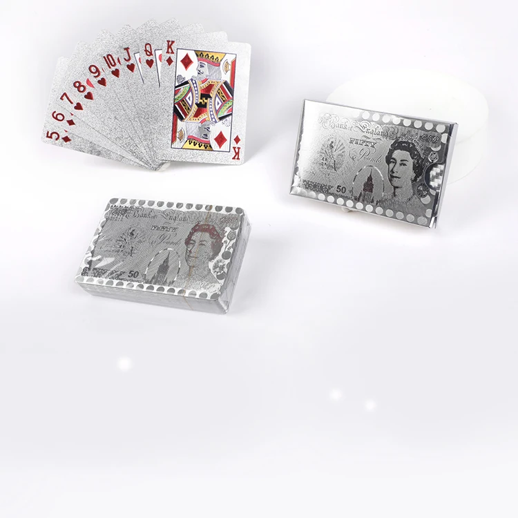 Magic 24K Gold Playing Cards Custom Poker Deck Plastic Poker Card