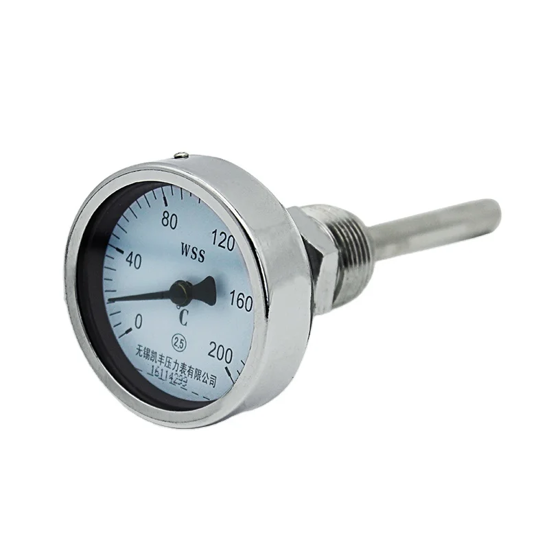 Connection NPT Stainless Steel Ring Gas Filled Capillary Type Thermometer