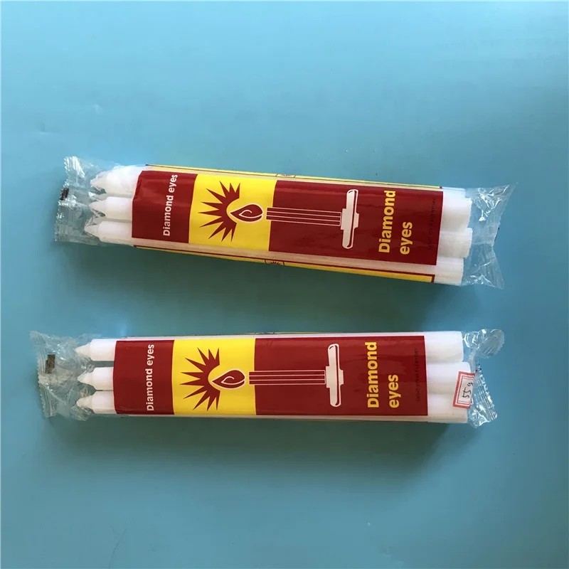 No tears and no smoke White fluted Candle  to Angola market