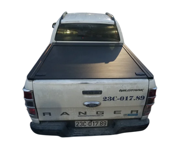 Pickup Truck Accessories Hard Black Aluminum  Retractable Tonneau Cover