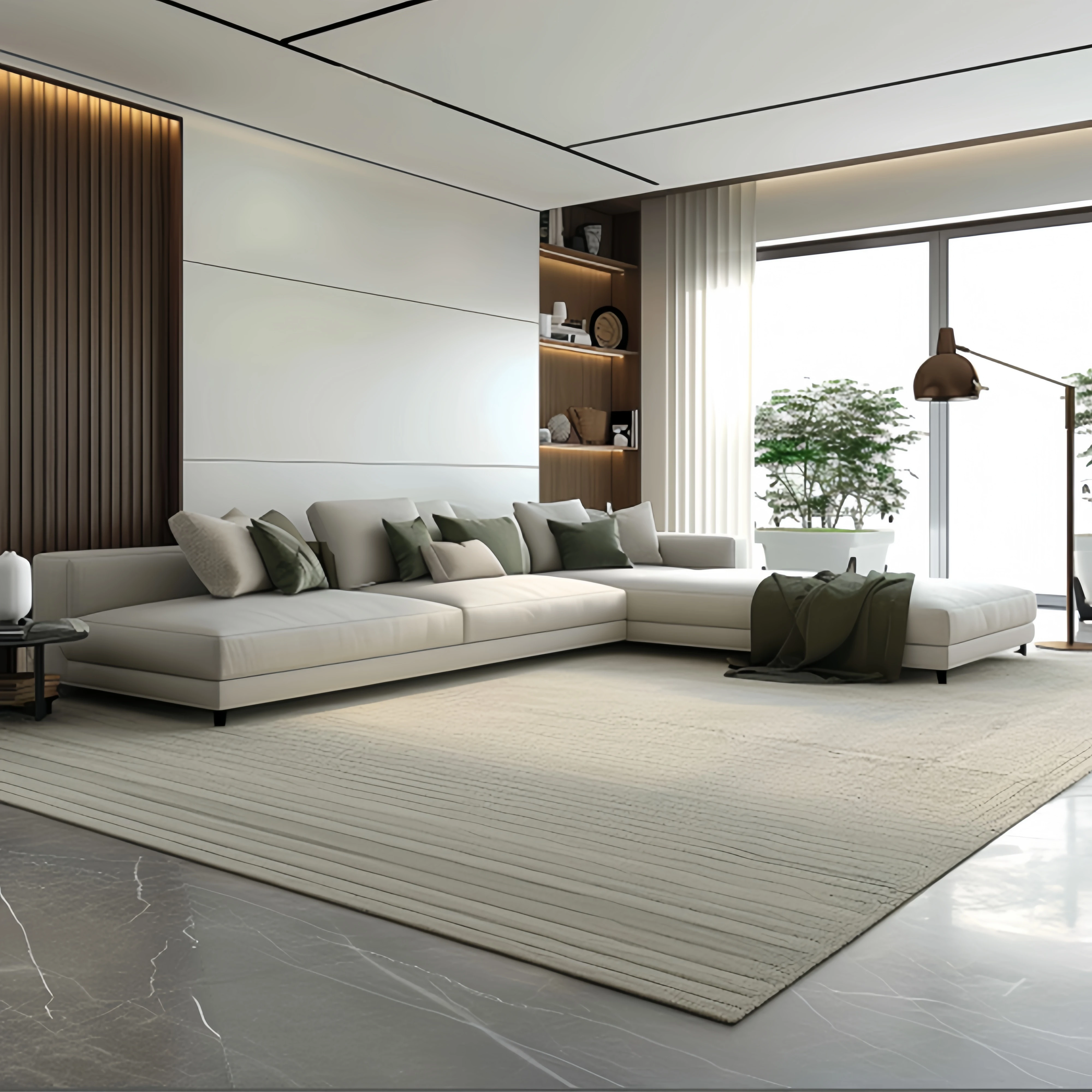 2024 Hot New Luxurious Large Size Wall to Wall Home Decoration Carpet Ceramic Tile Customized Design