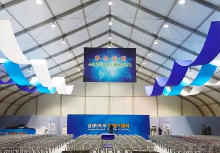 500 People Aluminum Permanent Transparent Glass Marquee Wedding Party Tent