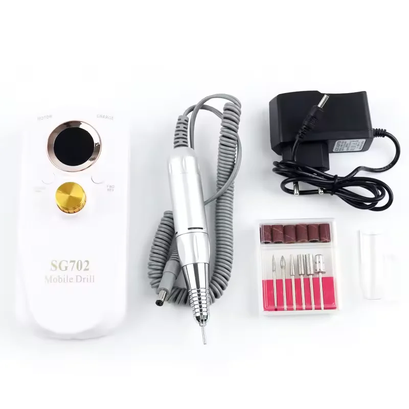 SG 702 Rechargeable Nail Drill 35000 RPM Professional Nails Removal Portable Manicure Polisher