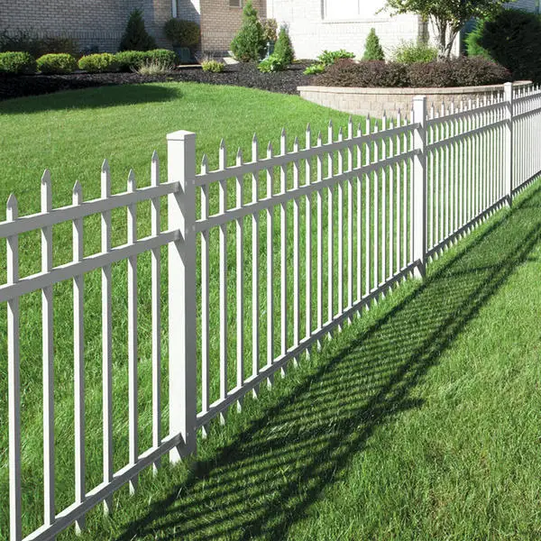high quality  cheap wholesale top garden steel fence panel steel metal picket ornamental tubular Steel Fence