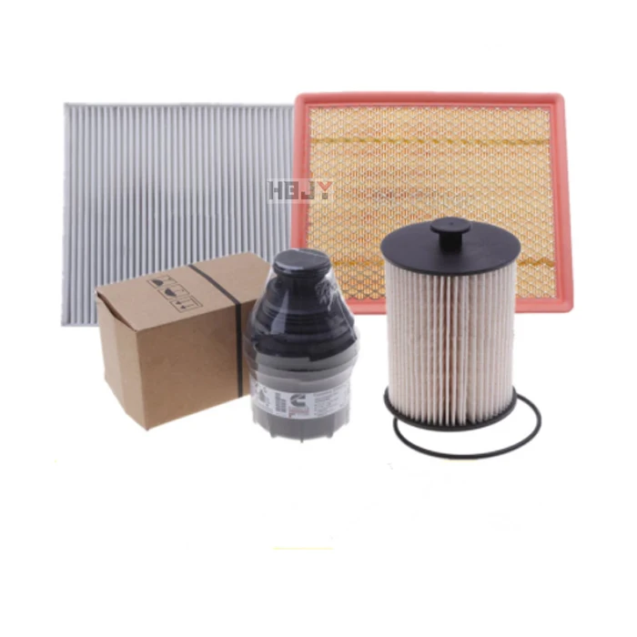4pcs/lot Air +Cabin Air +Oil + Fuel Filter For Foton Tunland TOPLANDER E5/E3 2.4/2.8T FP1119019001 180801900070 5266016 5264870
