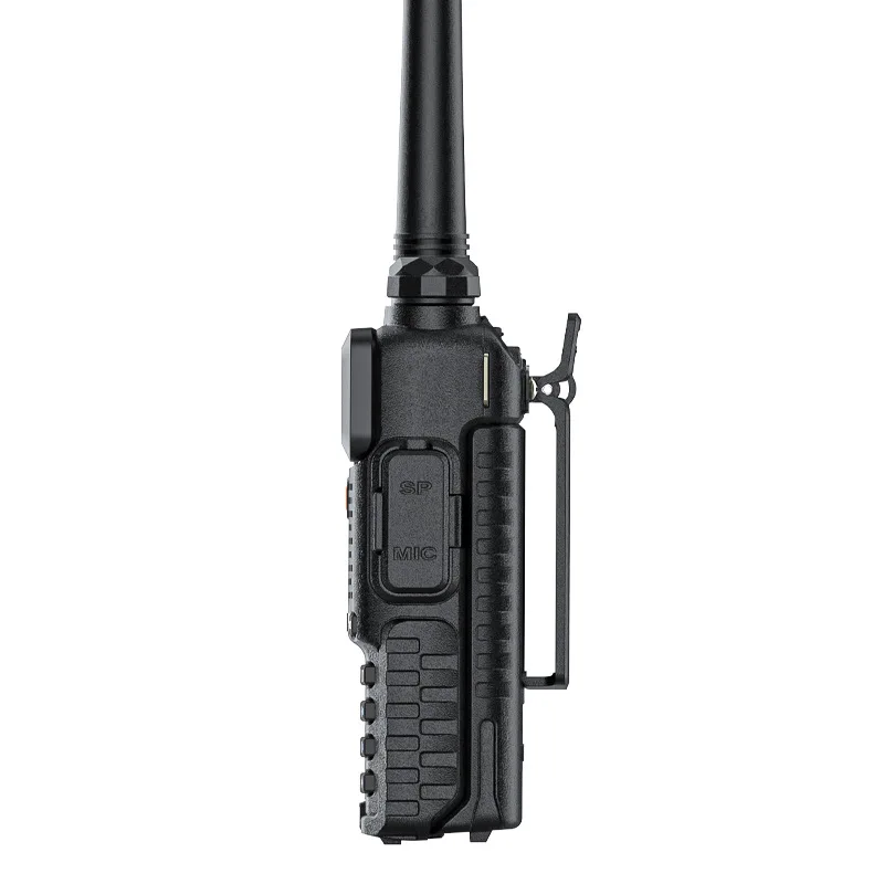 Long Range Walkie Talkie Black 7.4V 5W Handheld Radio 1800mah VHF 400/520MHz UHF 136/174MHz FM 65/108MHz for Walkie Talkie