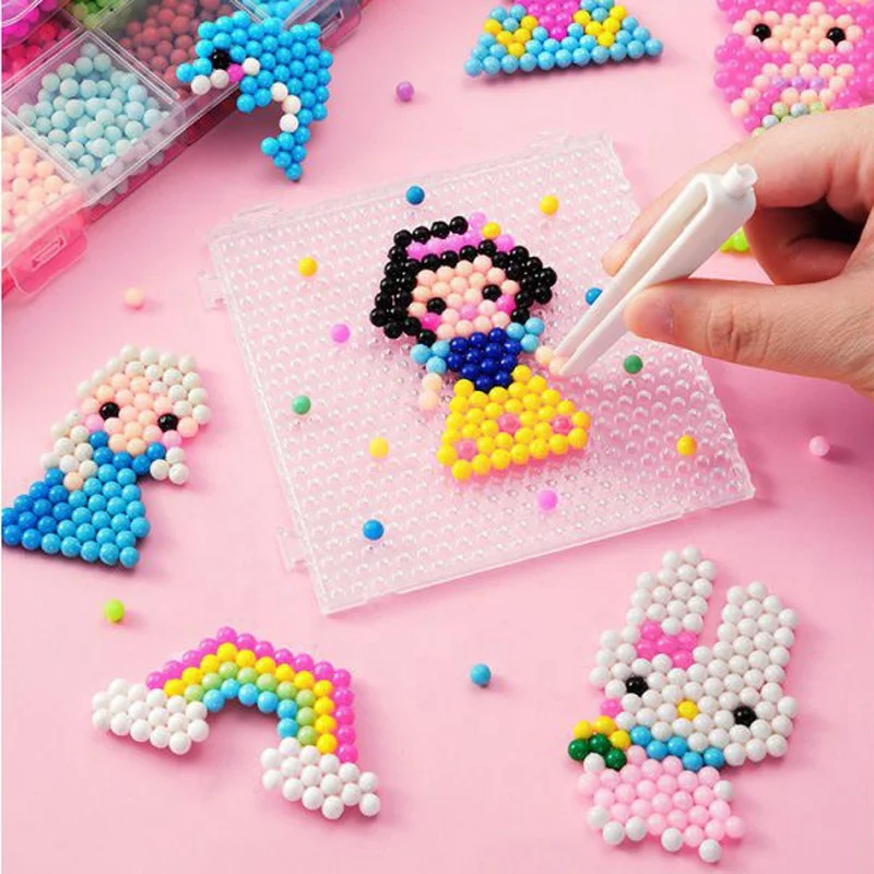 600PCS/PACK Mini Educational Toys 3D DIY Water Magic Beads Sticky Spray Crystal Beads Water PVA Fuse DIY Beads