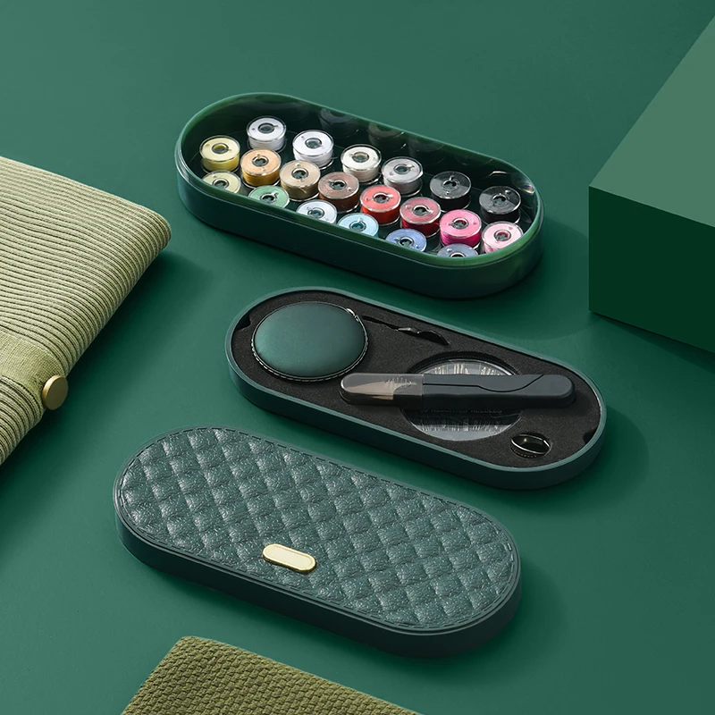 JIUYUE Home Family Mini Sewing Kits for Beginners Traveler Emergency Mending Supplies Custom Diy Pocket Travel Mini Sewing Box