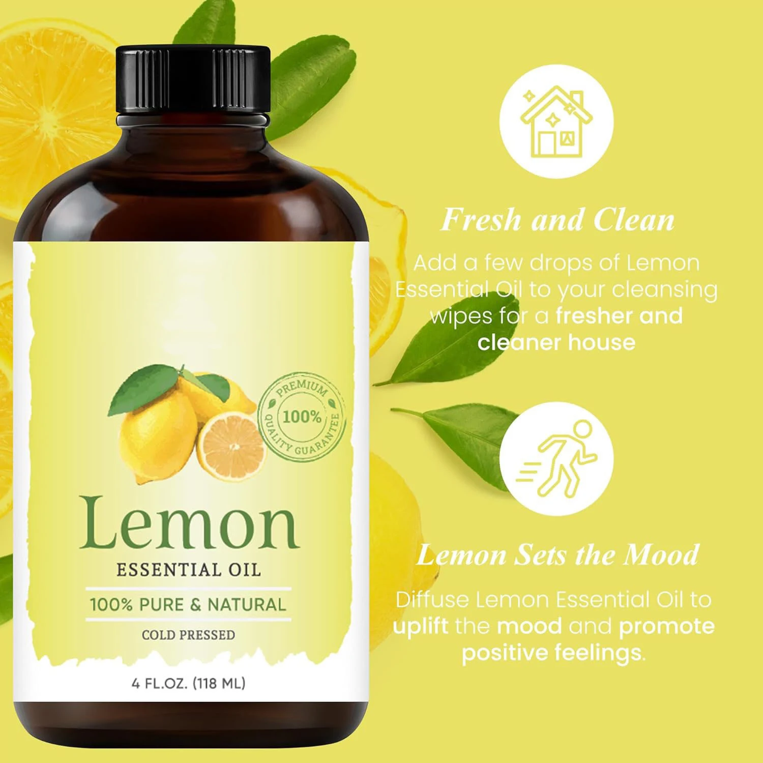 OEM Custom Private Label 100% Pure & Natural Cold Pressed Lemon Essential Oil Ginger Ingredient for Skin Care