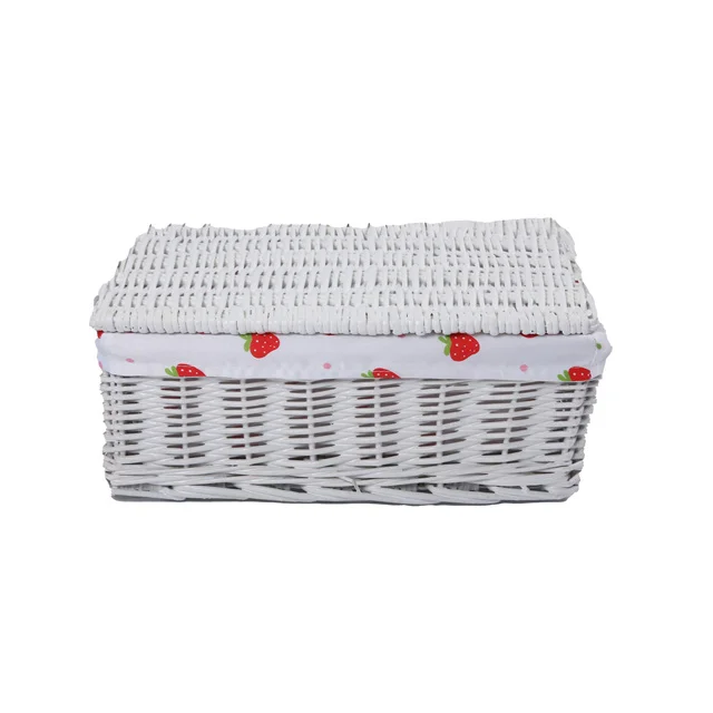 Fashionable Stylish Wicker Gift Baskets Basket Wicker Basket with Lid Cabinet with Liner 100% Handmade willow