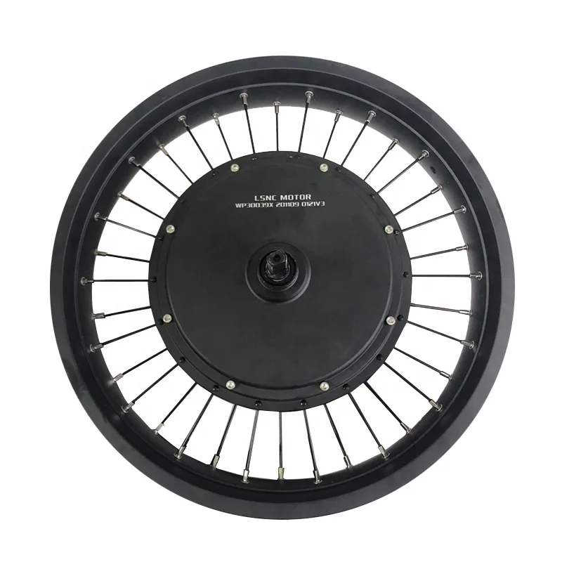 20 inch QS V3 5000w Rear Brushless Electric Bicycle Fat Hub Motor snow Wheel Aluminum Alloy Motorcycle Rim