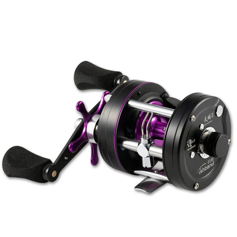 New arrival IShband 9BB Saltwater metal trolling fishing reel boat drum trolling fishing reel