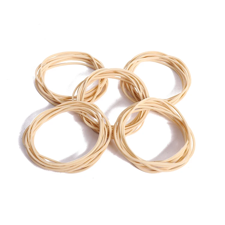 Hot Sale beige color elastic natural rubber band for bundling vegetable