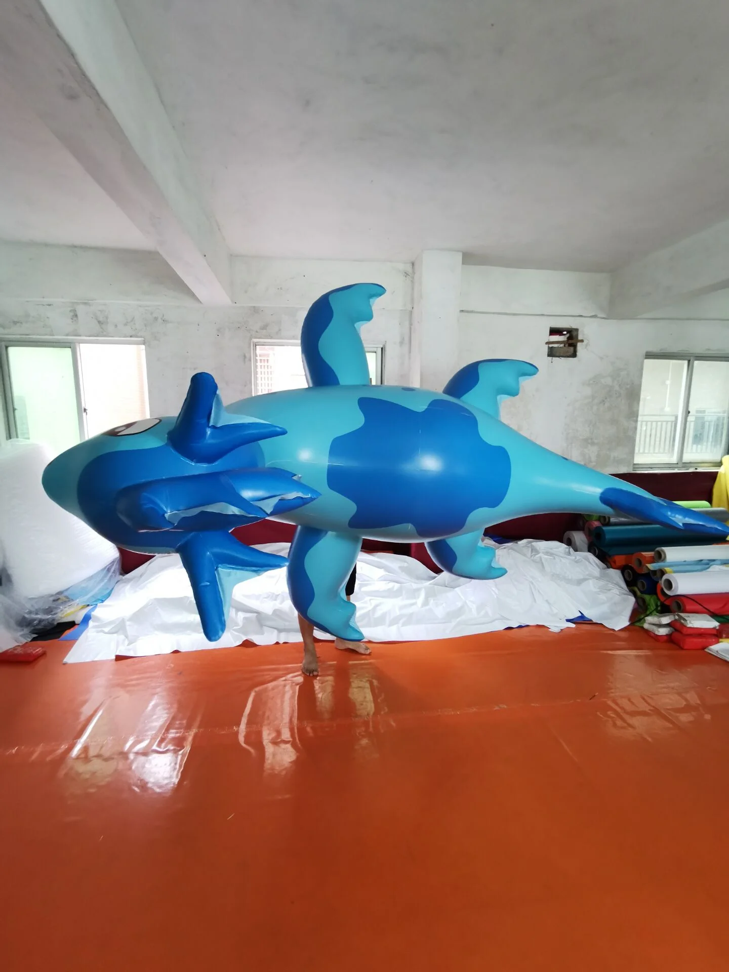 
Advertising blue inflatable sea dragon inflatable nessie inflatable water toys 