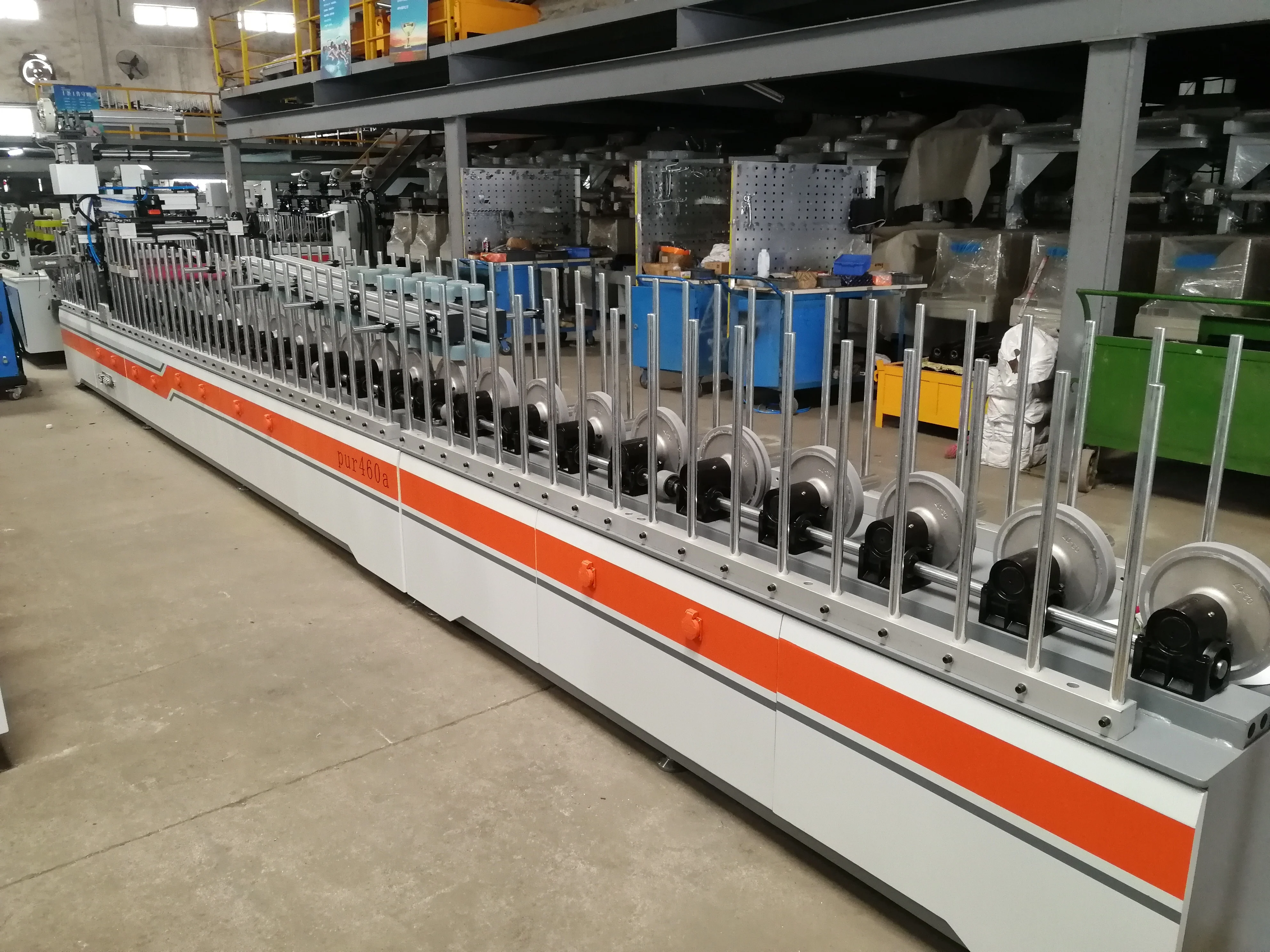 
PUR profile wrapping machine for pvc paper PP 