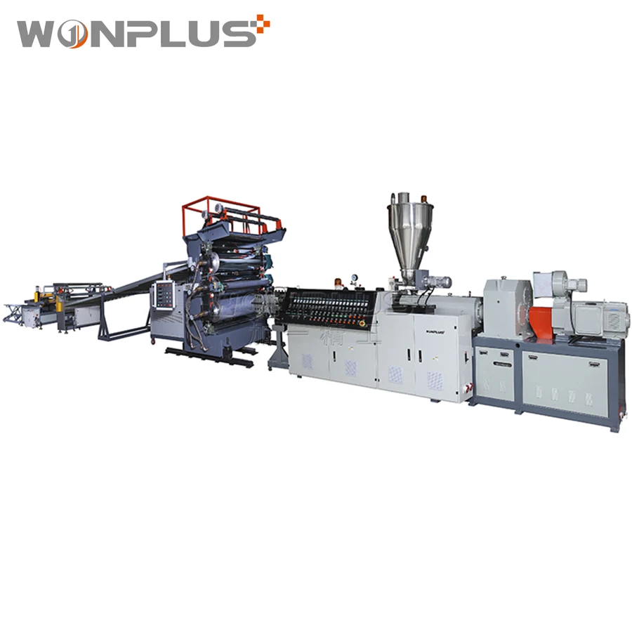 asa pvc plastic roof tile machine PVC floor tile making machine extrusion line