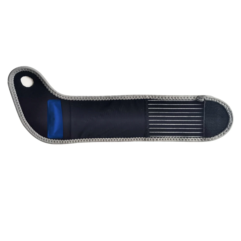 
protective compression elastic wrist brace support with gel pack pocket for pain relief 