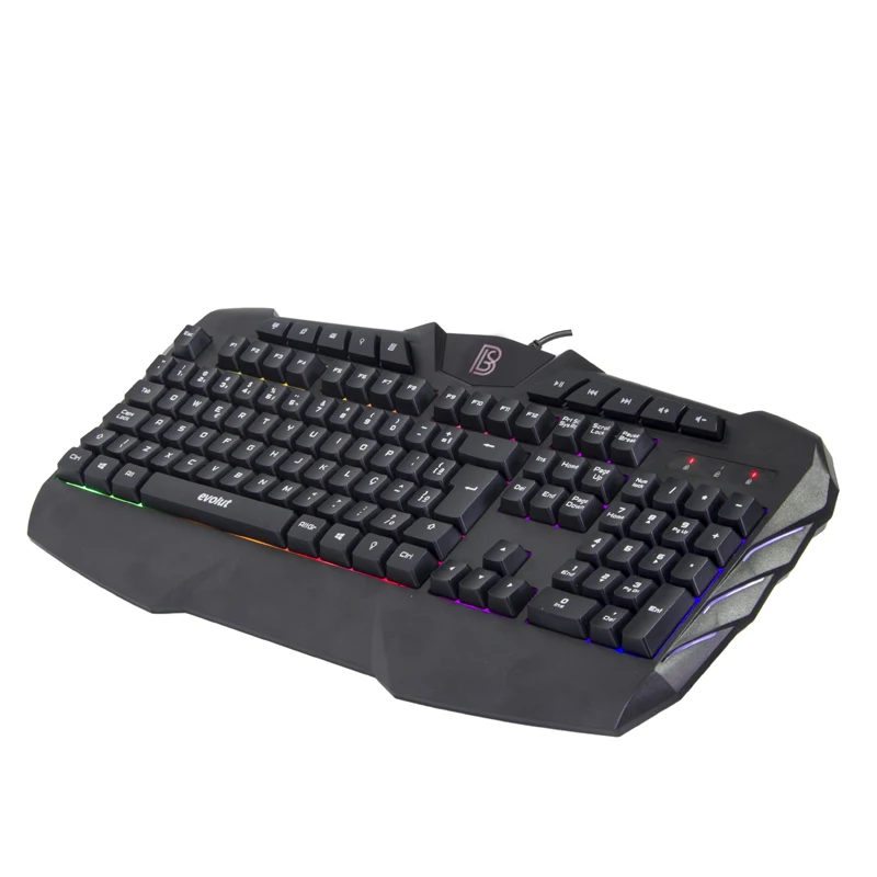 Многоцветная Радужная светодиодная подсветка Большой размер usb Проводная Механическая Чувствительная мультимедийная RGB игровая клавиатура Офисная Клавиатура