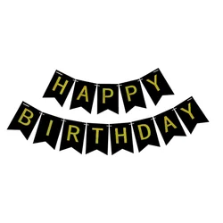 Amazon Popular Wholesale Thanksgiving Day Glitter Pumpkin Paper Party  Banner