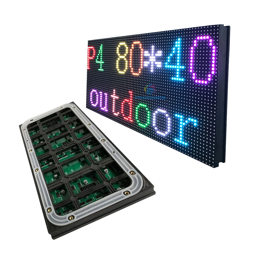 P4 Front Service LED Display Full Color Outside Waterproof Advertising Billboard School Education Information Bulletin Board