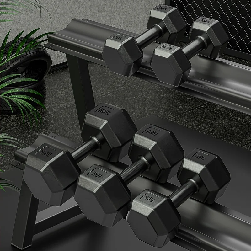 Фитнес-оборудование для домашнего тренажерного зала, мужские бетонные гантели, шестигранные гантели, купить онлайн