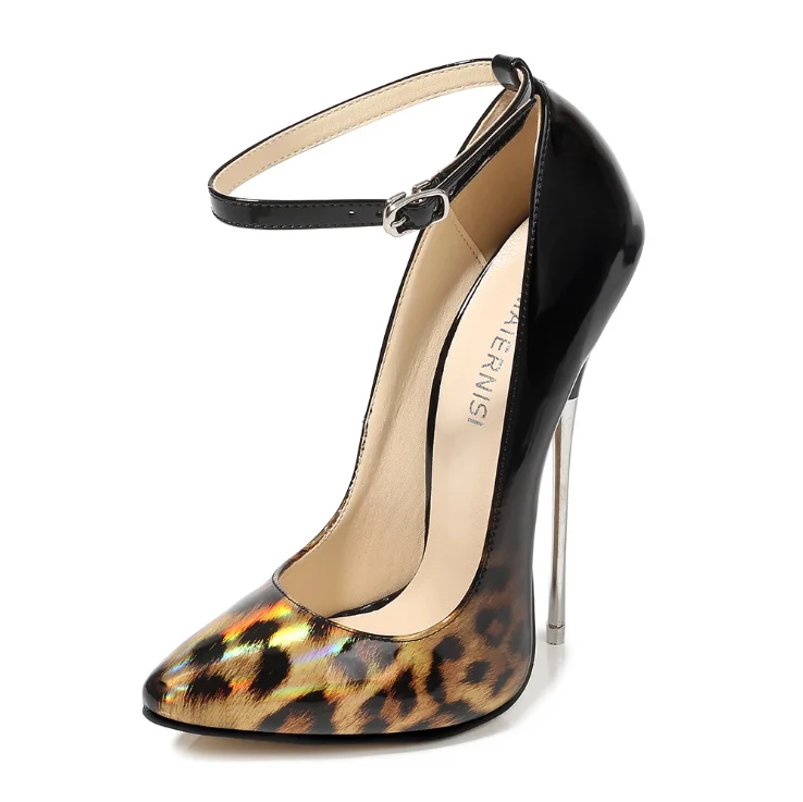 2022 Amazon Top Seller Plus Size Women Candy Color High Stiletto Heels For Women Leopard Sexy Heels High Heels