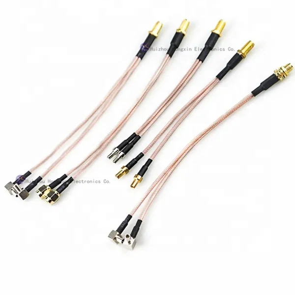 Low Lose 5g Wifi F 4 In 1 Rg178 Cable F Female /Sma Female To 4*Sma Male/ Ipex U.Fl Connector Rf Splitter Coaxial Cables