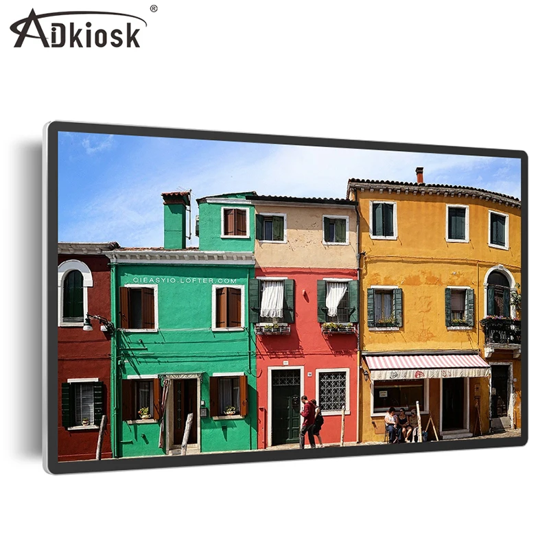 18.5 inch super big screen multi touch android 5.1 wall mounted advertising player digital signage
