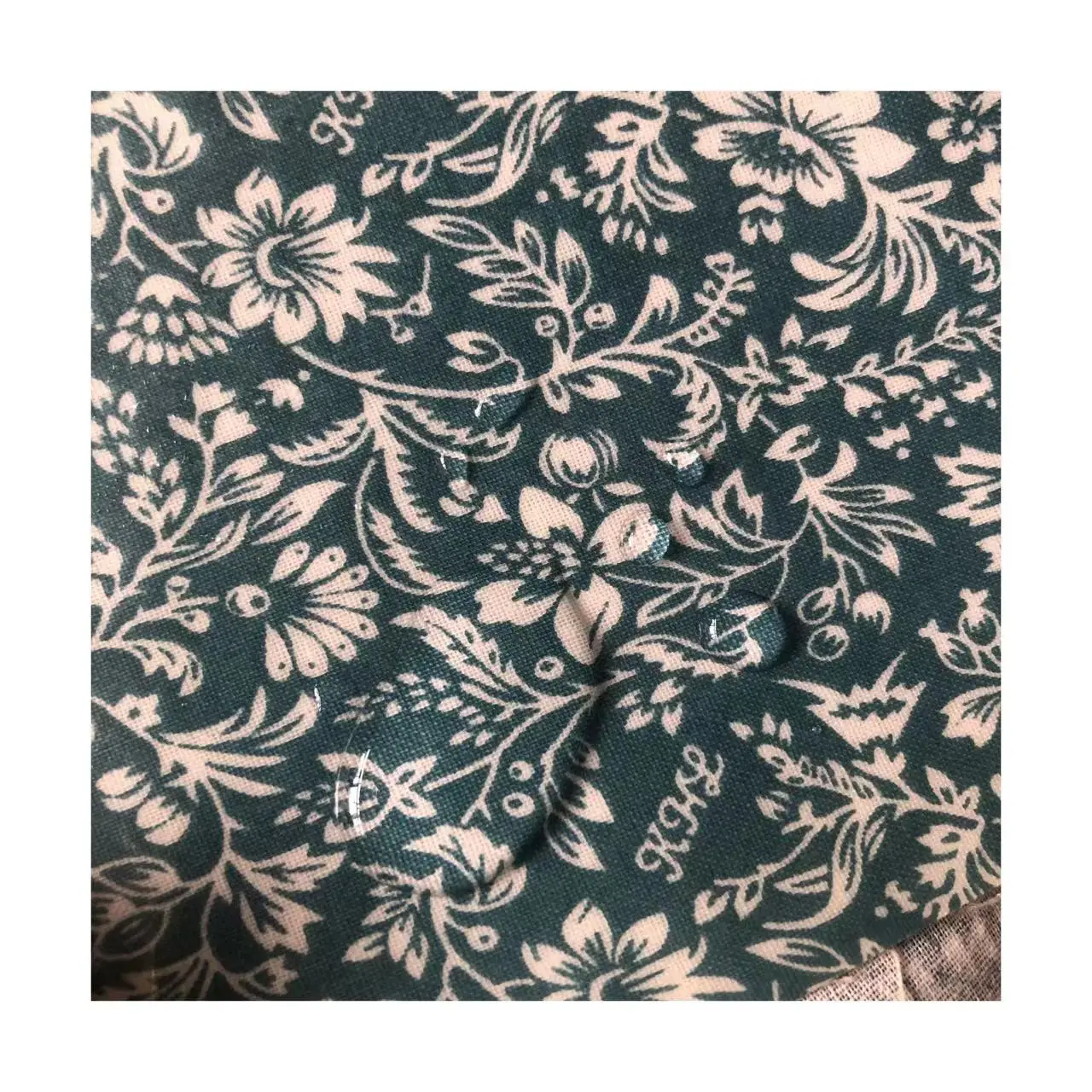 Customized print  waterproof 100% cotton fabric with TPE coated for tablecloth