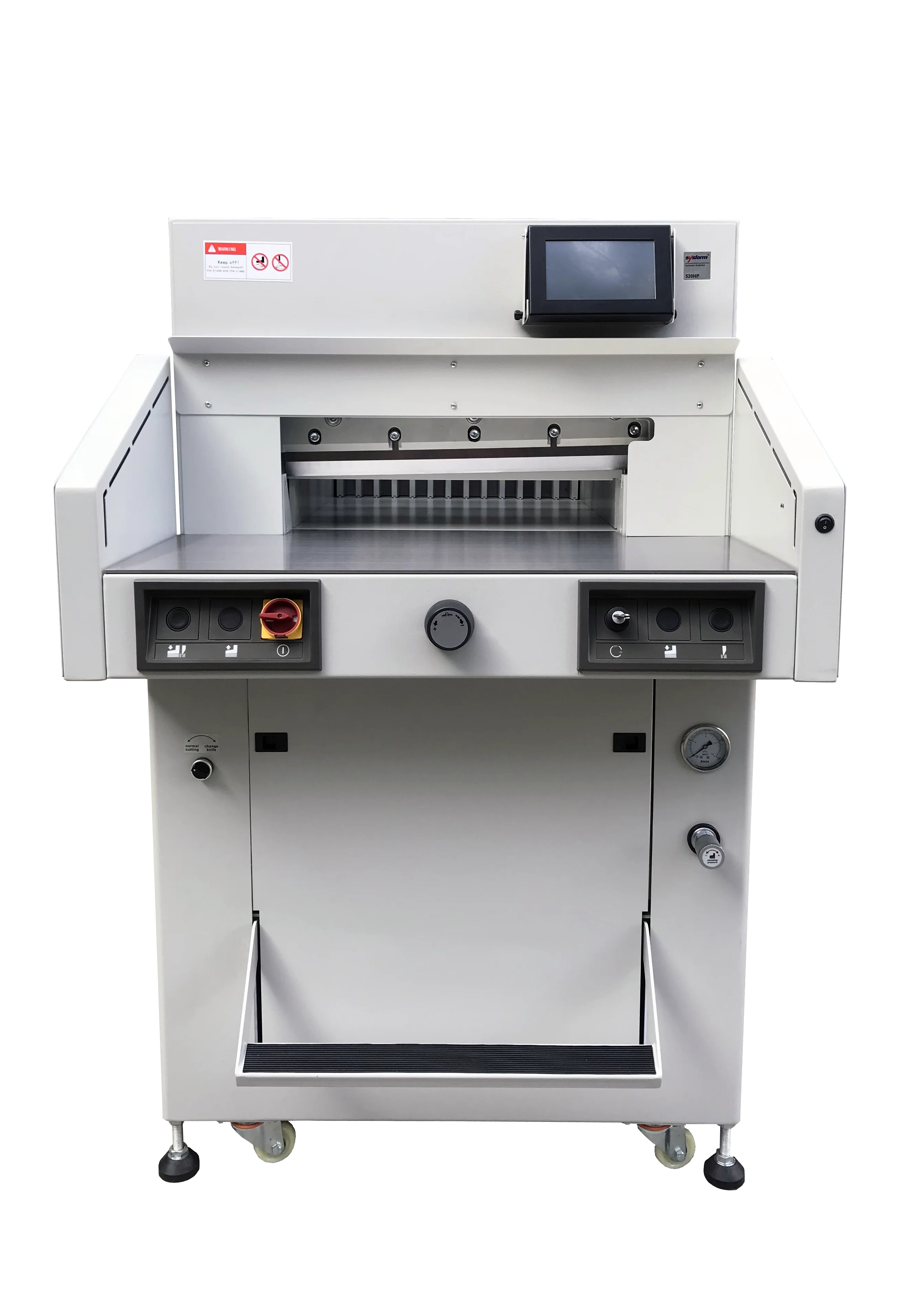 Hydraulic guillotine with side table New Launched Sysform 520HP Hydraulic Paper Cutter Paper Cutting Machine