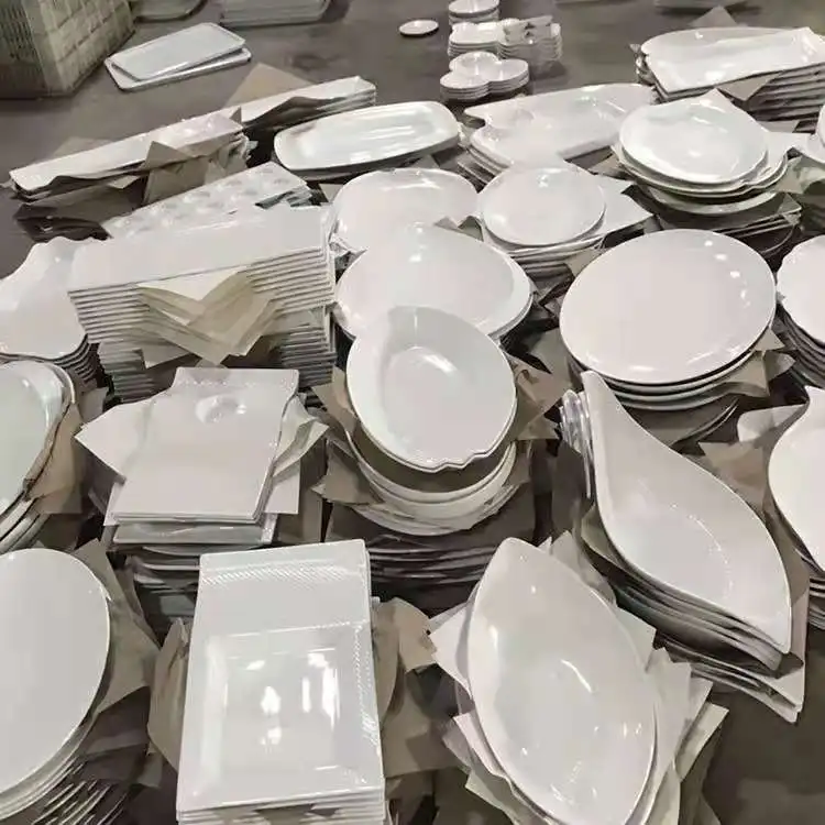 Недорогие высококачественные современные классические роскошные керамические тарелки для кухонного шкафа