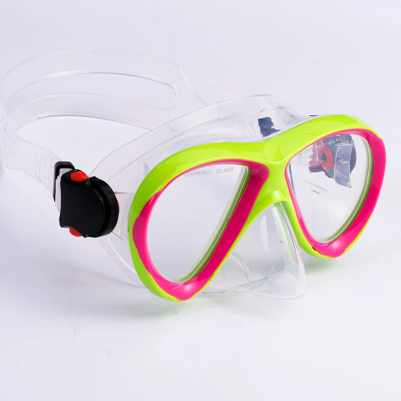 Diving Glasses Waterproof Swimming Goggles For Kids  Mask Breathing Tube Kids Tempered Glass Diving Goggles Diving Mask