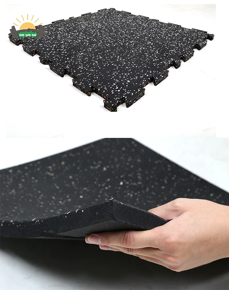Puzzle type rubber mat gym fitness high density interlock gym mat
