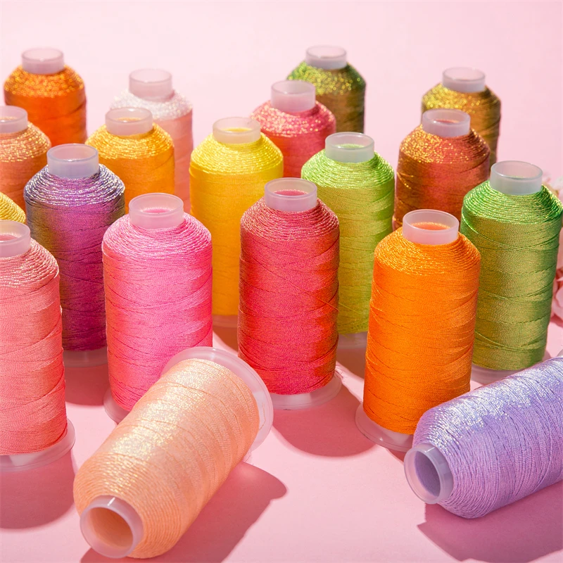 Colorful Metallic Yarn Metallic Thread Embroidery Thread for Weaving Tape