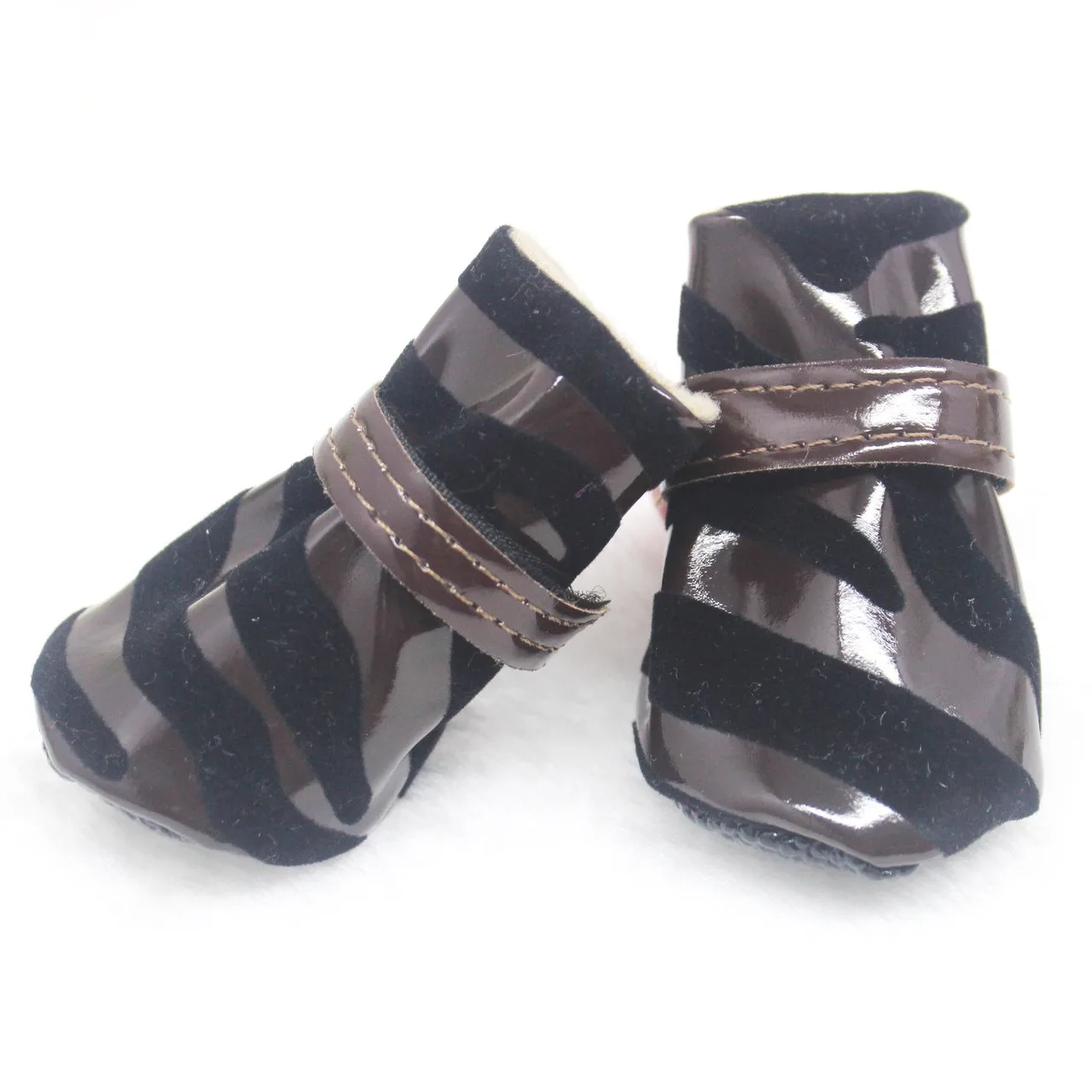 Wholesale foot paw protector waterproof zebra small dog pet Shoes