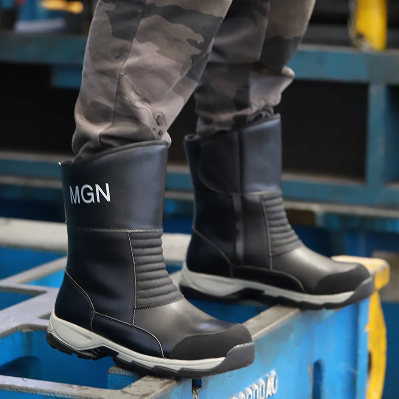 High cut Mining safety boot light weight , heavy duty anti-slip oil and gas safety boots for oil field operations
