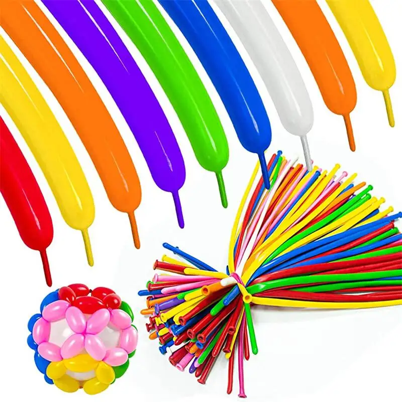 Premium Quality 260Q Twisting Animal Latex Balloons Assorted Color Latex Balloon long Magic Balloons for Party Decoration