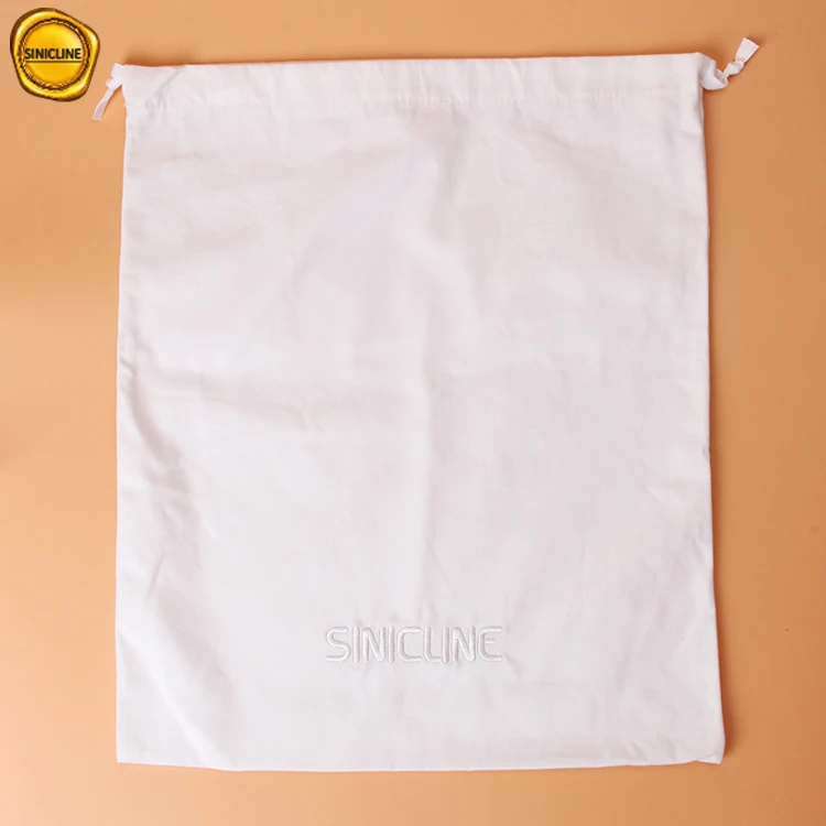 Sinicline custom 6oz. Оптовая продажа хлопковых пылесборников для сумок с вышитым логотипом
