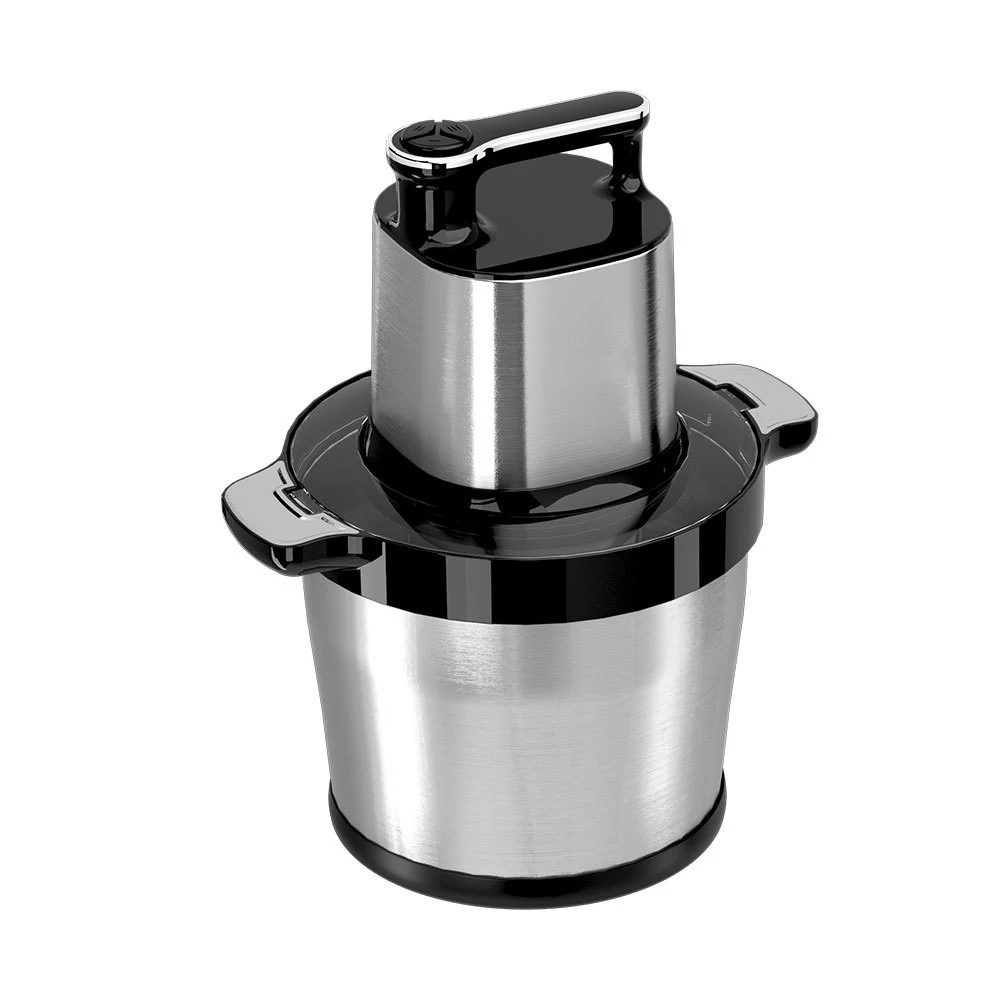 6L Multipurpose Food Processor Meat Grinder Electric 4 Blade Glass Bowl Vegetable Galic Chopper